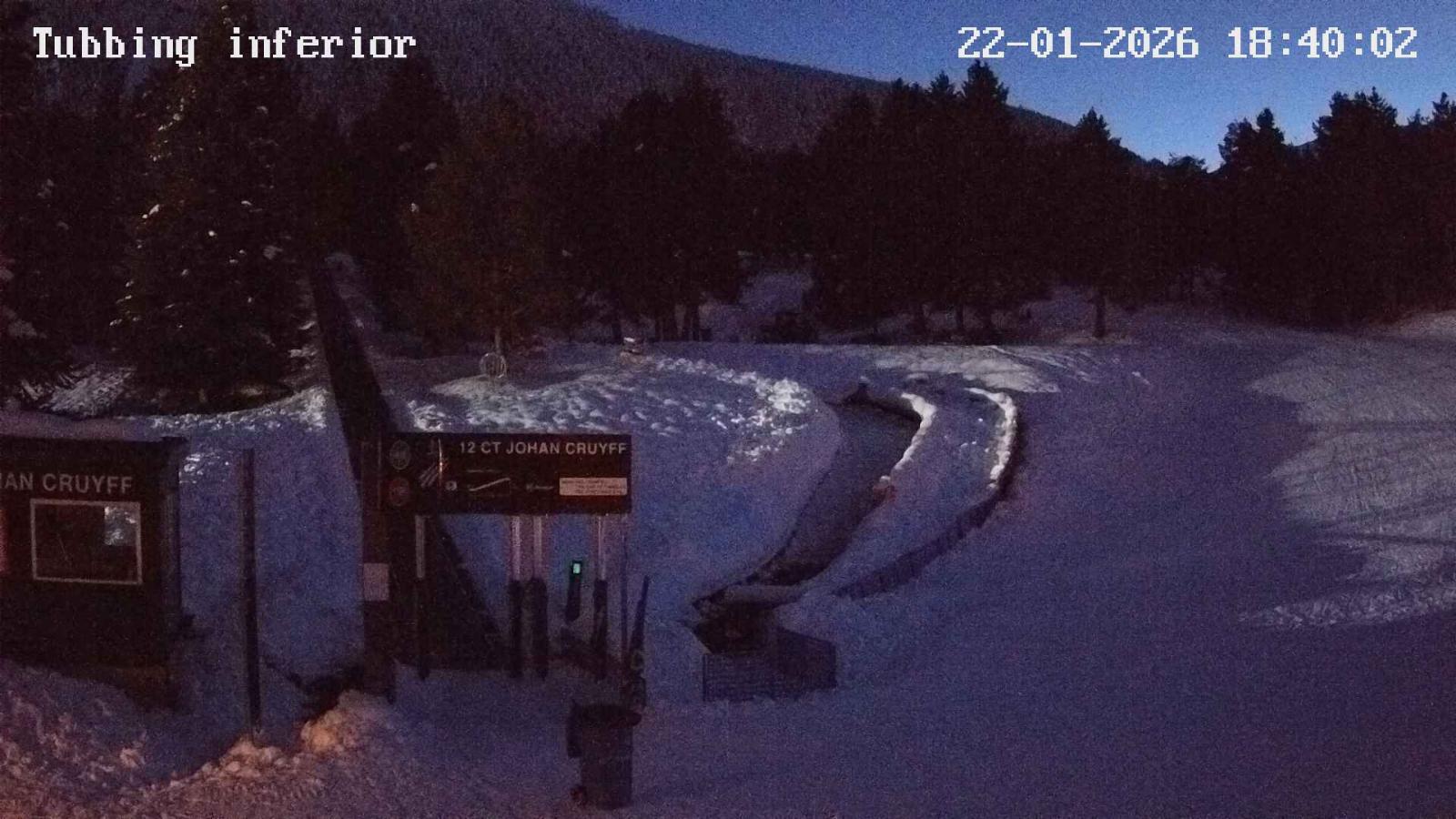 Webcam La Molina: Tubbing i cinta