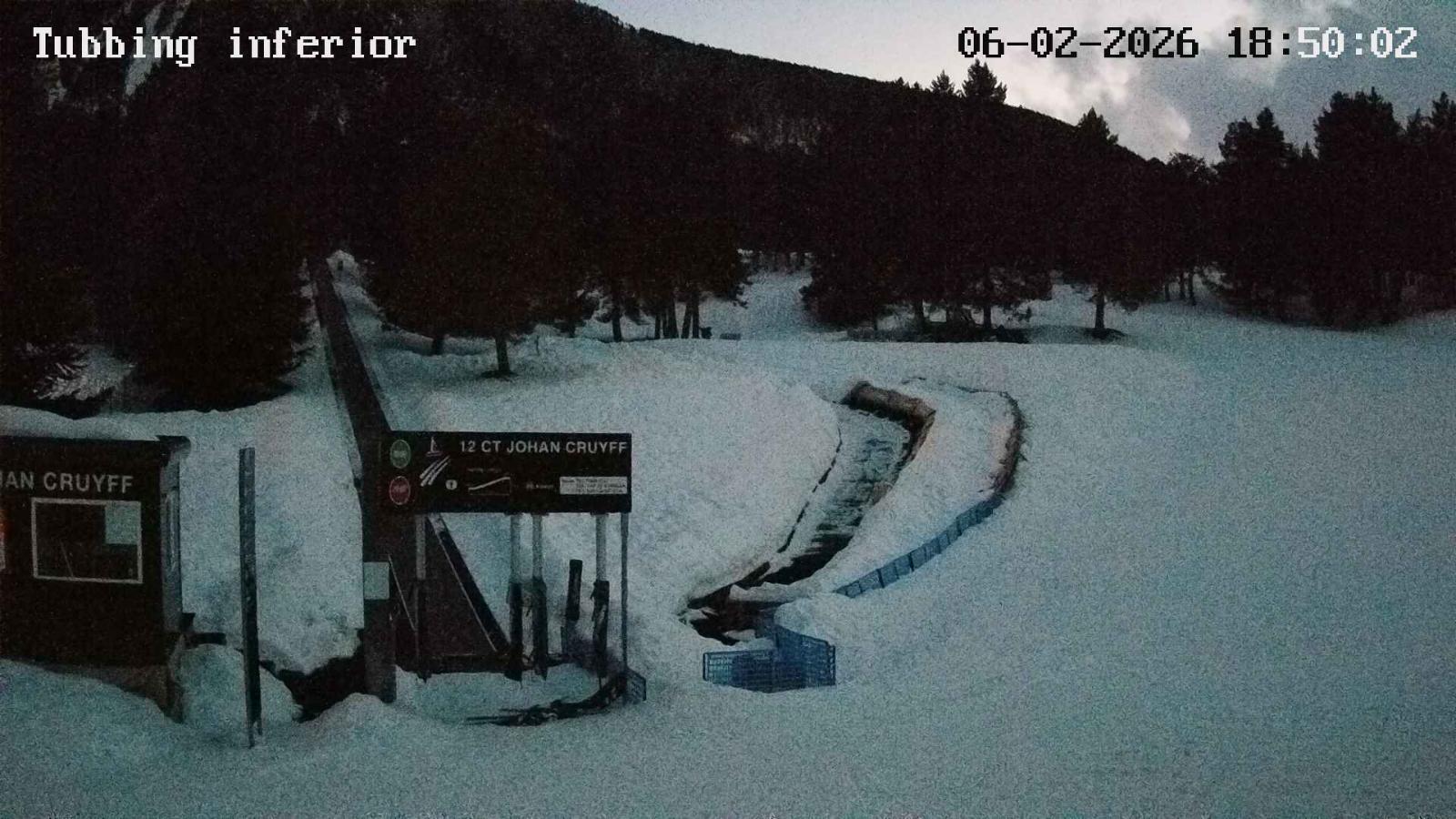 Webcam La Molina: Tubbing i cinta