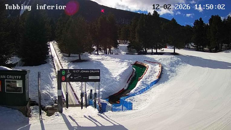 Webcam La Molina: Tubbing i cinta