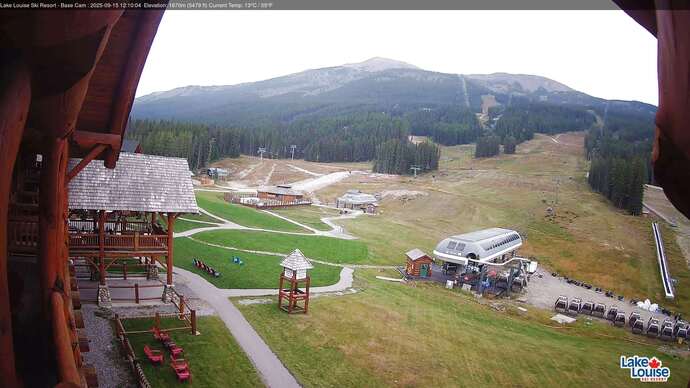 Webcam Lake Louise: Front Side - Whitehorn Summit