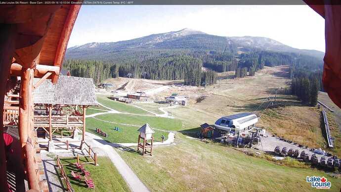 Webcam Lake Louise: Front Side - Whitehorn Summit