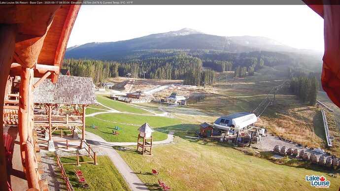 Webcam Lake Louise: Front Side - Whitehorn Summit