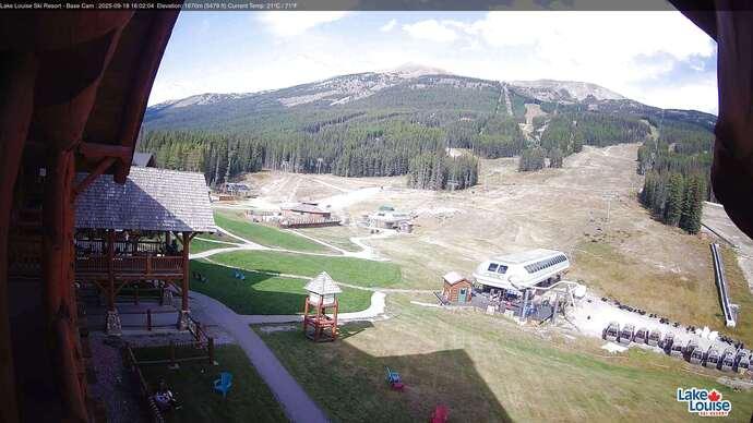 Webcam Lake Louise: Front Side - Whitehorn Summit