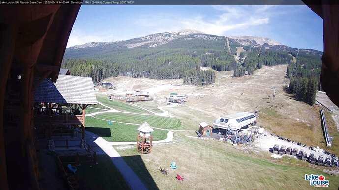 Webcam Lake Louise: Front Side - Whitehorn Summit