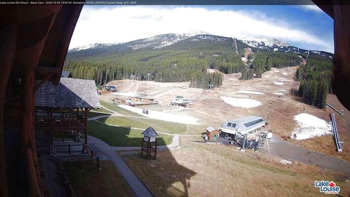 Webcam Lake Louise: Front Side - Whitehorn Summit
