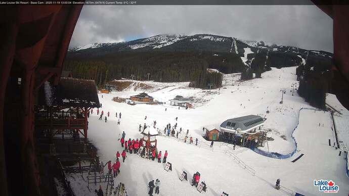 Webcam Lake Louise: Front Side - Whitehorn Summit