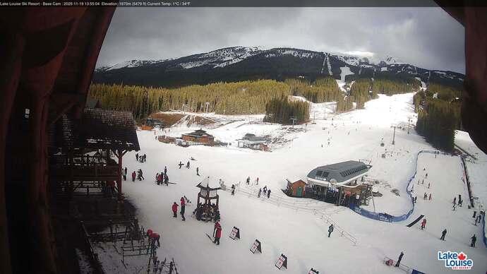 Webcam Lake Louise: Front Side - Whitehorn Summit