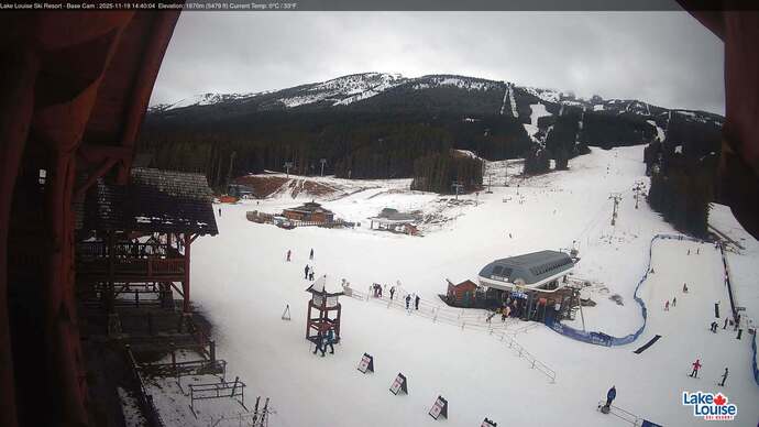Webcam Lake Louise: Front Side - Whitehorn Summit