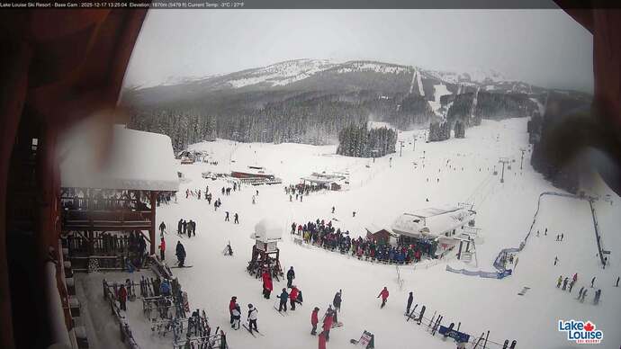 Webcam Lake Louise: Front Side - Whitehorn Summit