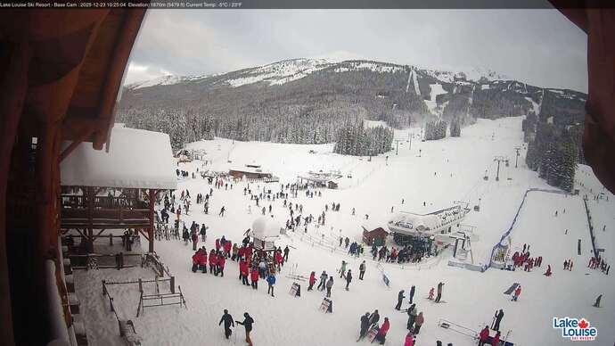 Webcam Lake Louise: Front Side - Whitehorn Summit