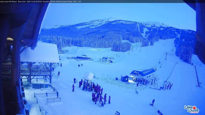 Webcam Lake Louise: Front Side - Whitehorn Summit
