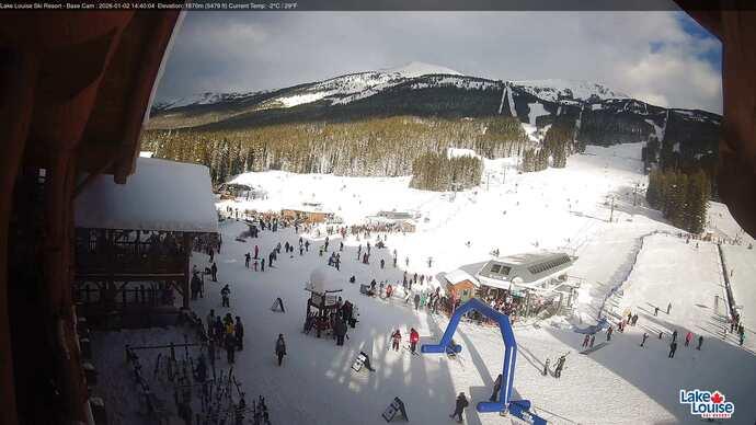 Webcam Lake Louise: Front Side - Whitehorn Summit
