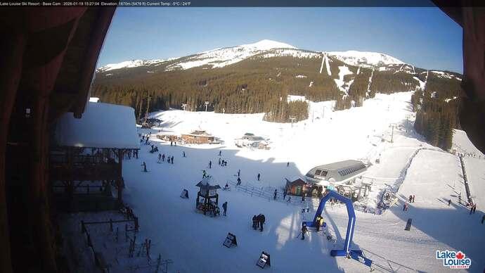 Webcam Lake Louise: Front Side - Whitehorn Summit
