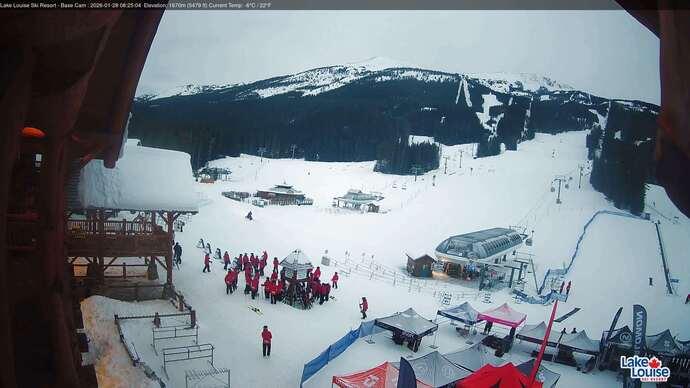 Webcam Lake Louise: Front Side - Whitehorn Summit
