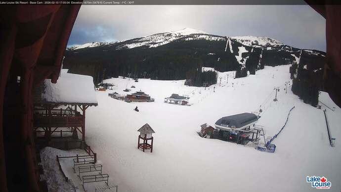 Webcam Lake Louise: Front Side - Whitehorn Summit