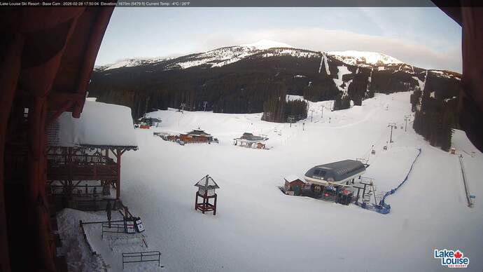 Webcam Lake Louise: Front Side - Whitehorn Summit
