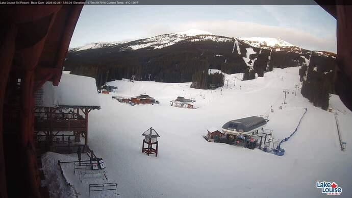 Webcam Lake Louise: Front Side - Whitehorn Summit