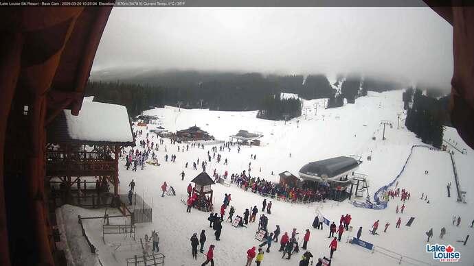 Webcam Lake Louise: Front Side - Whitehorn Summit