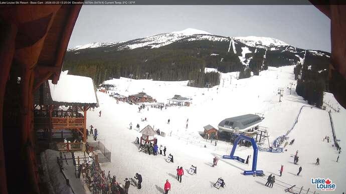 Webcam Lake Louise: Front Side - Whitehorn Summit