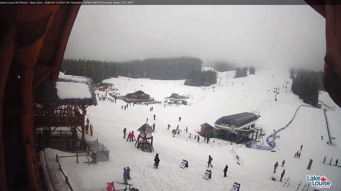 Webcam Lake Louise: Front Side - Whitehorn Summit