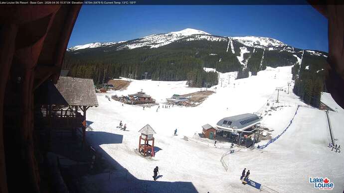 Webcam Lake Louise: Front Side - Whitehorn Summit