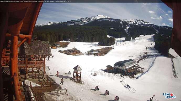 Webcam Lake Louise: Front Side - Whitehorn Summit