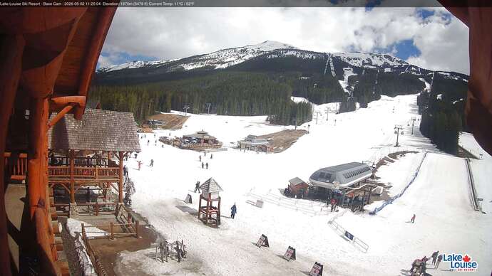 Webcam Lake Louise: Front Side - Whitehorn Summit