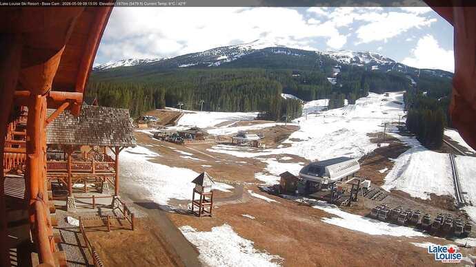 Webcam Lake Louise: Front Side - Whitehorn Summit