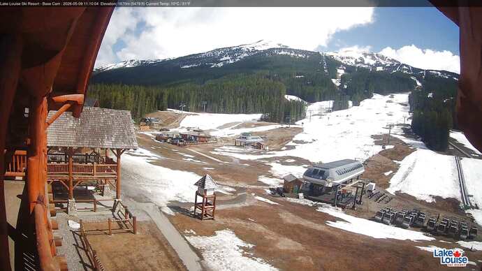 Webcam Lake Louise: Front Side - Whitehorn Summit
