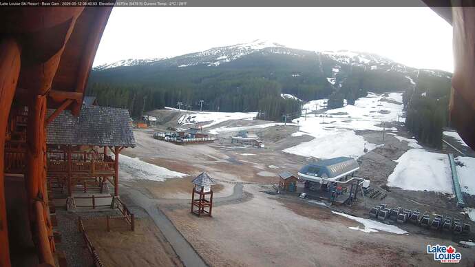 Webcam Lake Louise: Front Side - Whitehorn Summit