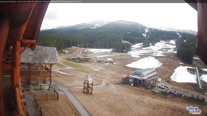Webcam Lake Louise: Front Side - Whitehorn Summit