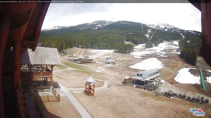 Webcam Lake Louise: Front Side - Whitehorn Summit
