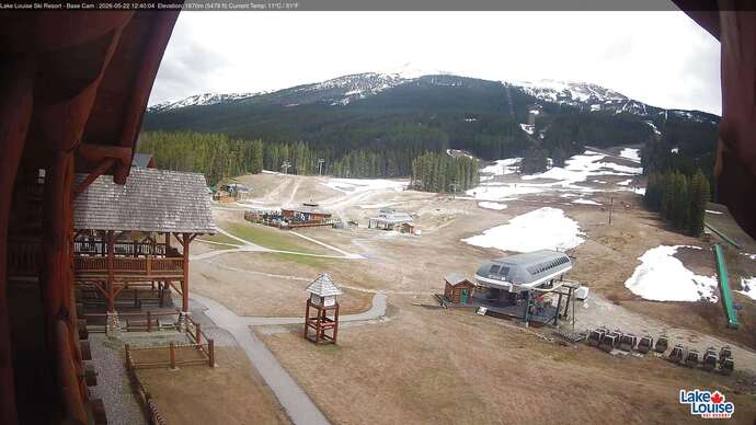 Webcam Lake Louise: Front Side - Whitehorn Summit