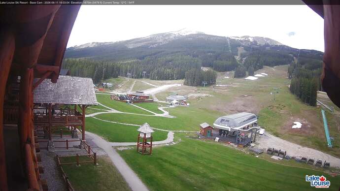 Webcam Lake Louise: Front Side - Whitehorn Summit