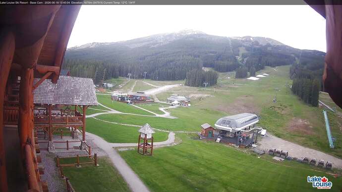 Webcam Lake Louise: Front Side - Whitehorn Summit