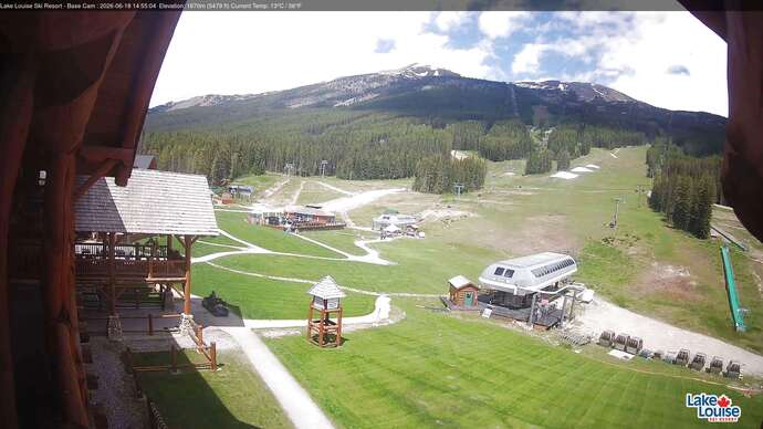 Webcam Lake Louise: Front Side - Whitehorn Summit