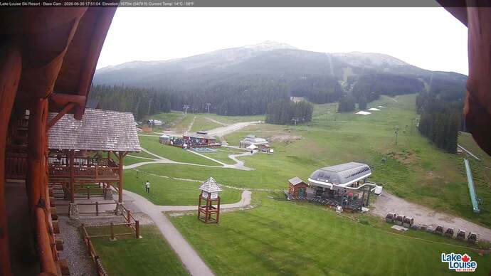 Webcam Lake Louise: Front Side - Whitehorn Summit