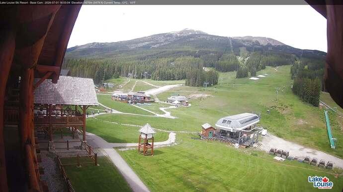 Webcam Lake Louise: Front Side - Whitehorn Summit