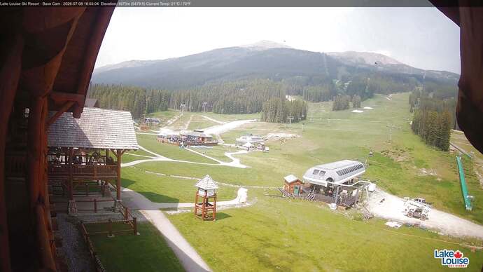 Webcam Lake Louise: Front Side - Whitehorn Summit