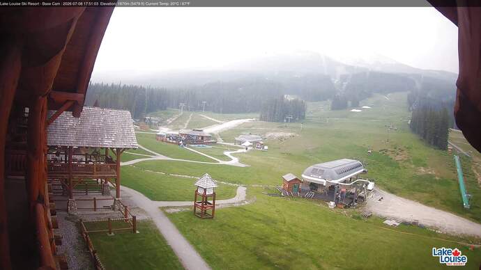 Webcam Lake Louise: Front Side - Whitehorn Summit