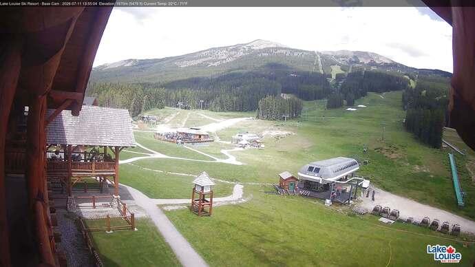Webcam Lake Louise: Front Side - Whitehorn Summit