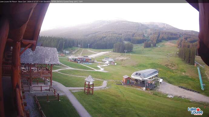 Webcam Lake Louise: Front Side - Whitehorn Summit