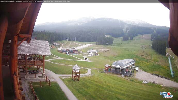 Webcam Lake Louise: Front Side - Whitehorn Summit