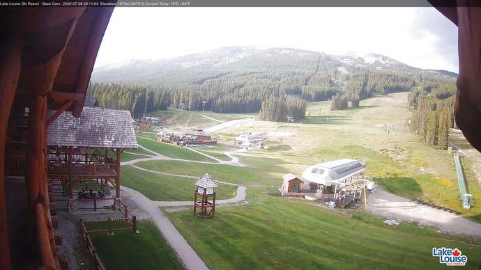 Webcam Lake Louise: Front Side - Whitehorn Summit