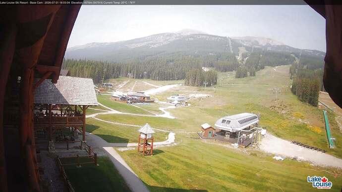Webcam Lake Louise: Front Side - Whitehorn Summit