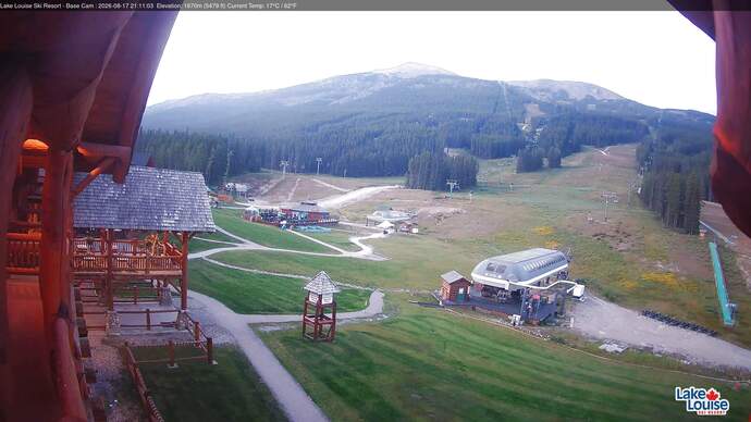 Webcam Lake Louise: Front Side - Whitehorn Summit