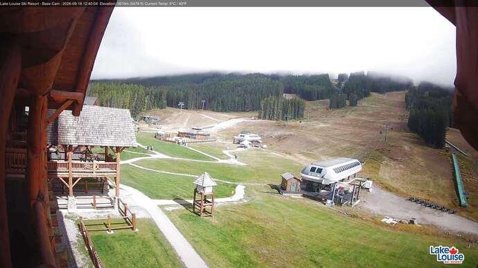 Webcam Lake Louise: Front Side - Whitehorn Summit
