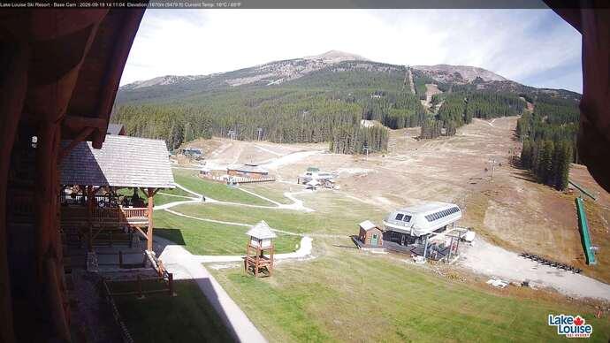 Webcam Lake Louise: Front Side - Whitehorn Summit