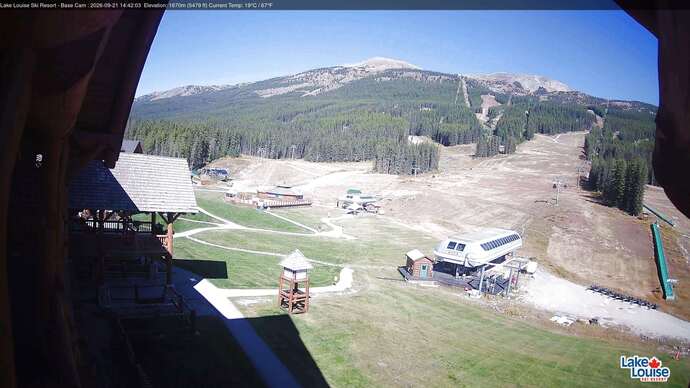 Webcam Lake Louise: Front Side - Whitehorn Summit