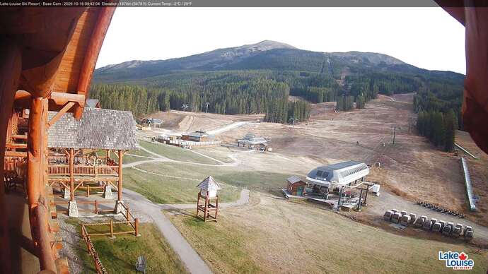 Webcam Lake Louise: Front Side - Whitehorn Summit